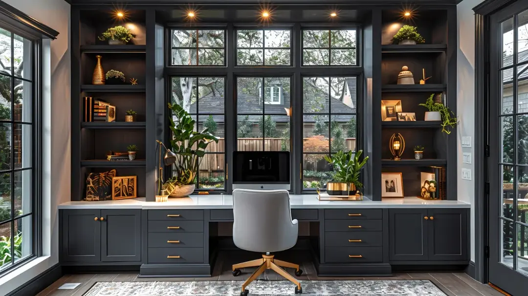 A Home Office that Inspires: Painting Ideas for a Productive Workspace 